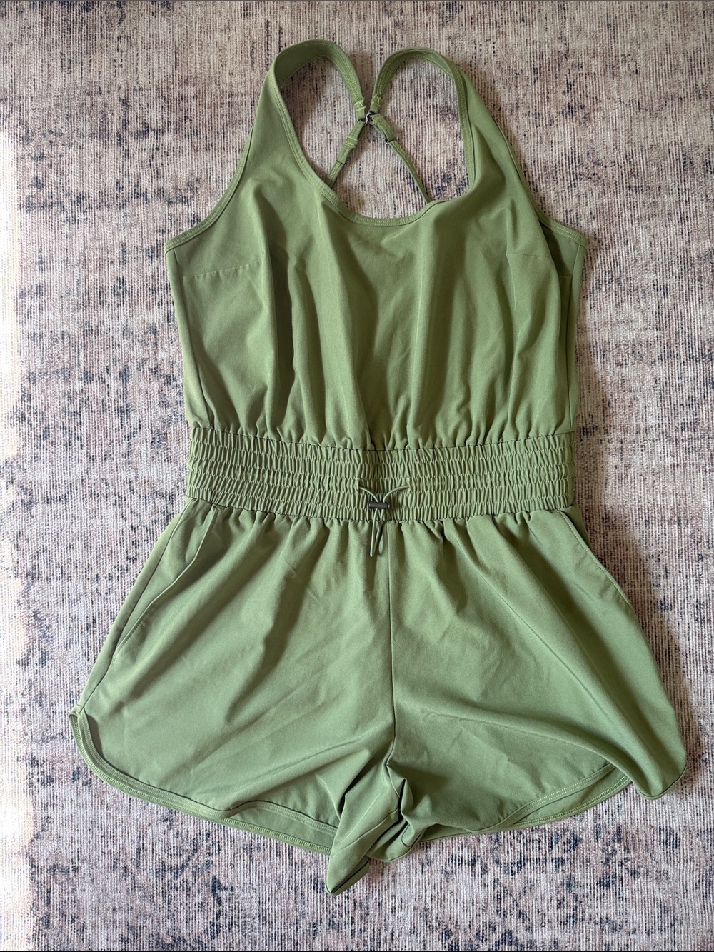 Light Olive Green One-Piece Romper